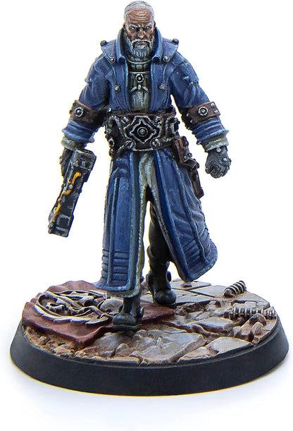 Modiphius Entertainment Ltd Fallout Wasteland Warfare: Brotherhood of Steel-Citadel Command - 5 Miniatures, 32mm Unpainted Figures, Captial Wave