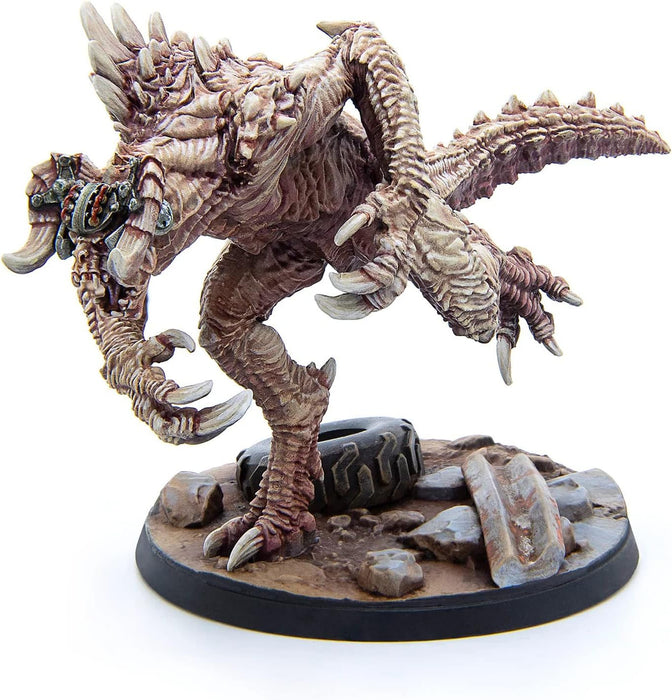 Modiphius Entertainment Ltd Fallout Wasteland Warfare: Enclave-Domesticated Deathclaw - 1 Miniature, 32mm Unpainted Figure, Captial Wave, RPG
