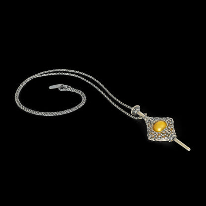 The Noble Collection Fantastic Beasts Gellert Grindelwald Pendant - 3in (8cm) Officially Licensed Fantastic Beasts Film Set Movie Prop Replica Pendant Necklace Jewellery Gifts