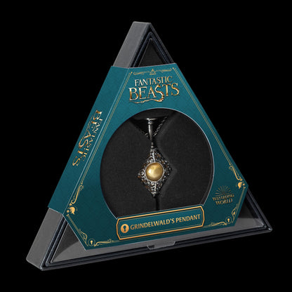 The Noble Collection Fantastic Beasts Gellert Grindelwald Pendant - 3in (8cm) Officially Licensed Fantastic Beasts Film Set Movie Prop Replica Pendant Necklace Jewellery Gifts