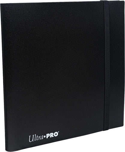 Ultra PRO - Eclipse 12-Pocket Jet Black PRO-Binder for 480 Cards Standard Size Cards, Protects Collectible Cards, Gaming Cards and Sports Cards In Ultra PRO Deck Protector Sleeves