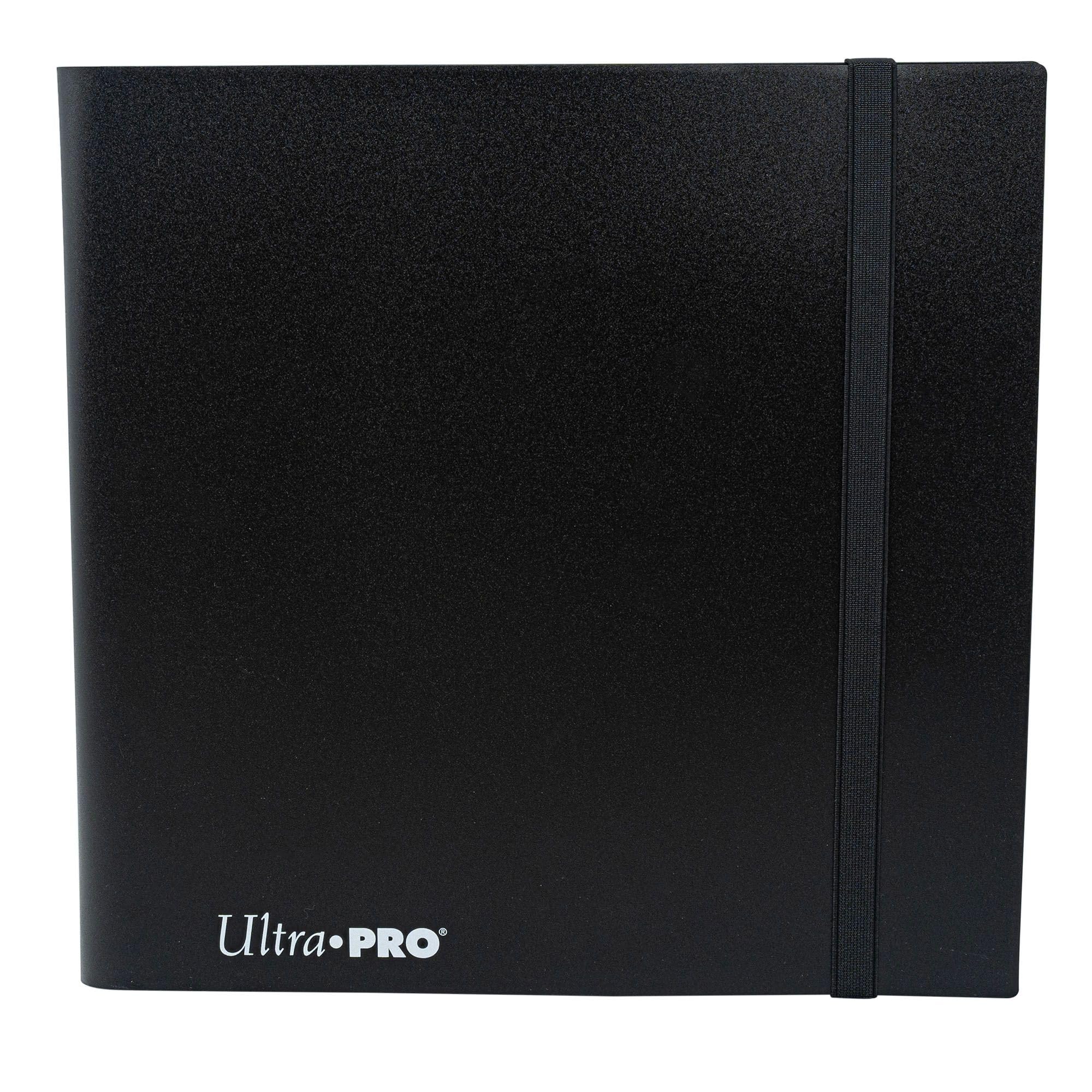 Ultra PRO - Eclipse 12-Pocket Jet Black PRO-Binder for 480 Cards Standard Size Cards, Protects Collectible Cards, Gaming Cards and Sports Cards In Ultra PRO Deck Protector Sleeves