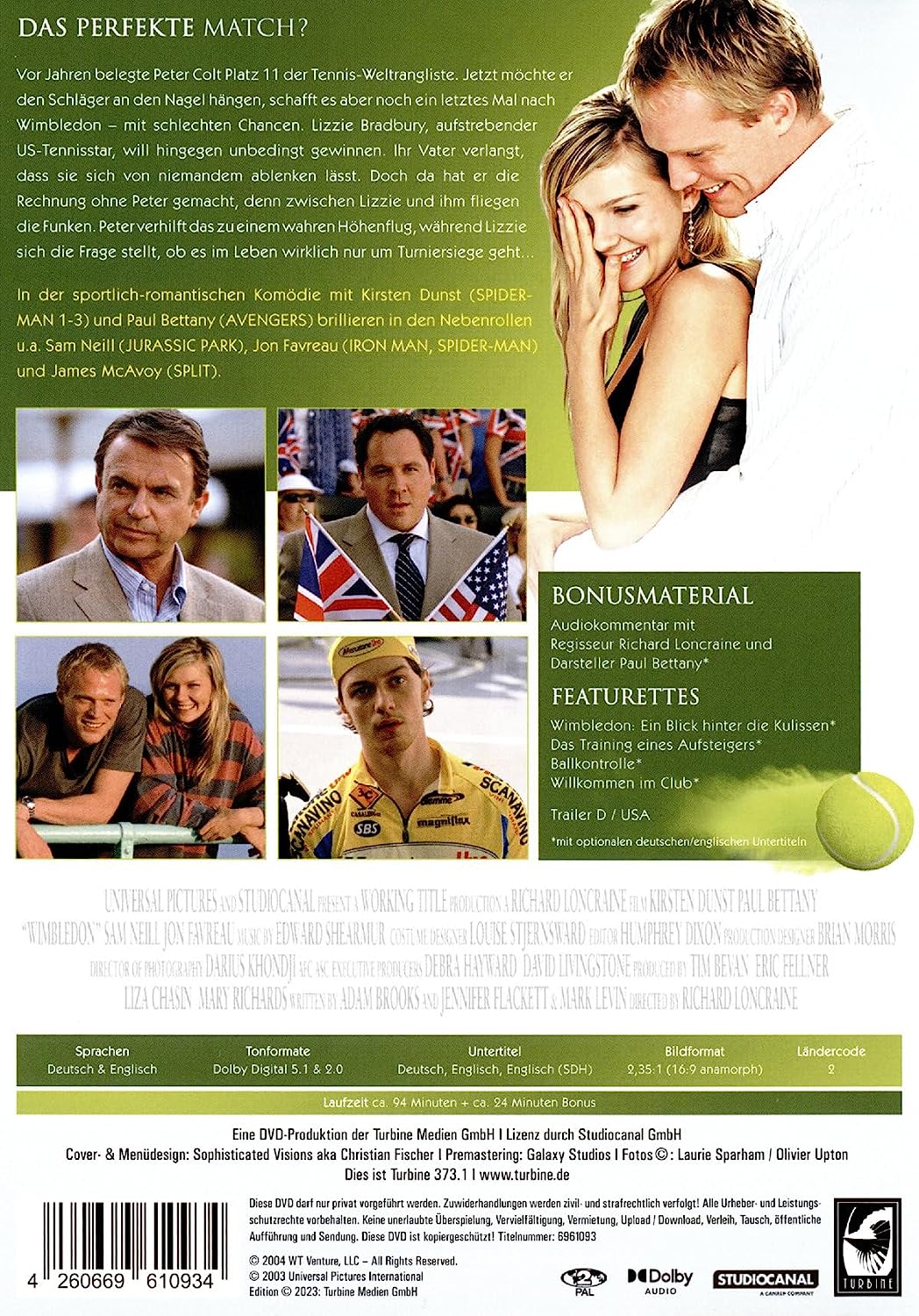 LONCRAINE, RICHARD - WIMBLEDON - SPIEL, SATZ UND LIEBE