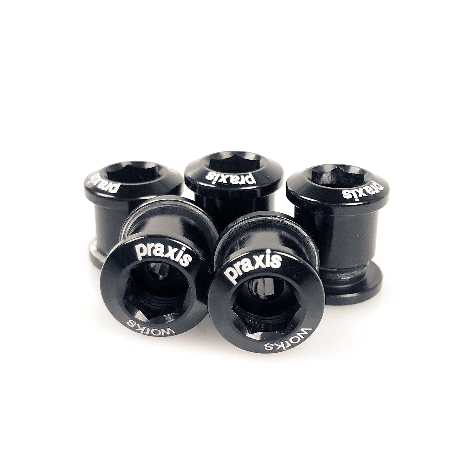 Praxis SPARE Chainring Bolts Alloy Black (5 pack