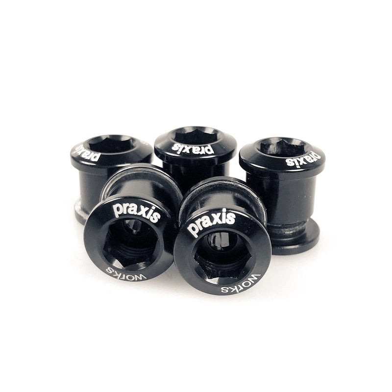 Praxis SPARE Chainring Bolts Alloy Black (5 pack