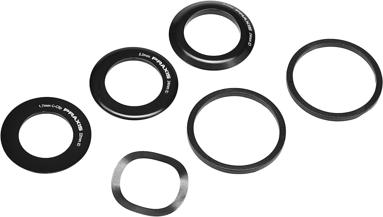 Praxis Boitier de pédalier M24 BSA BB ENG Threaded GXP 68-73mm