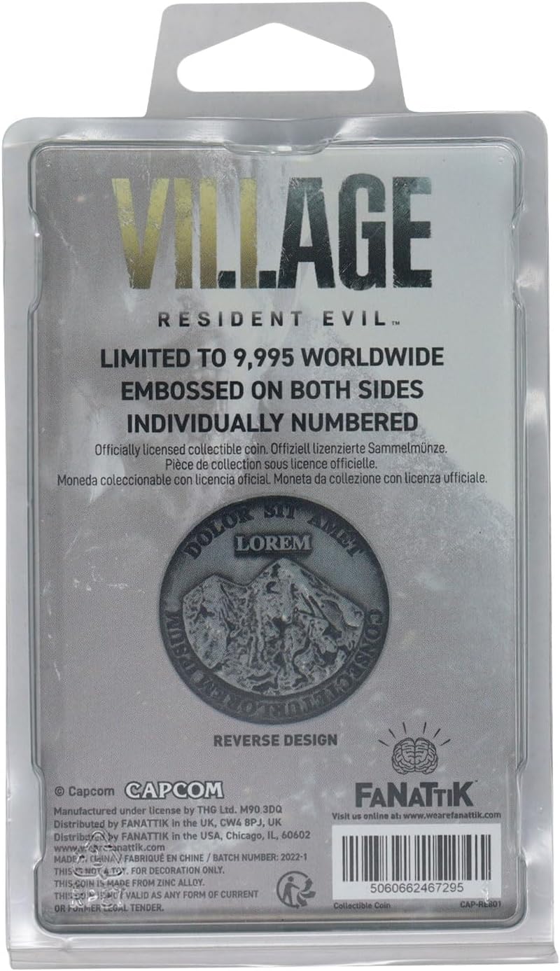 Resident Evil Village Limited Edition Currency Replica Collectible Coin