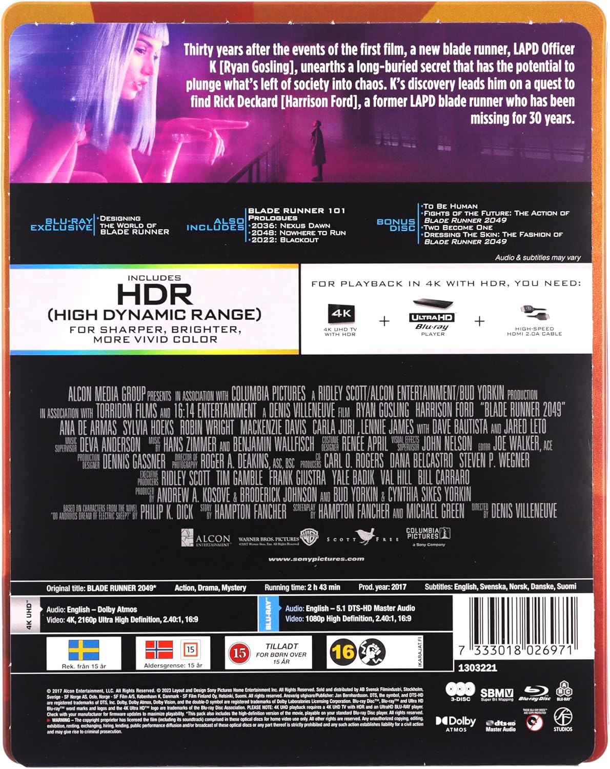 Blade Runner 2049 Steelbook [EU Import]