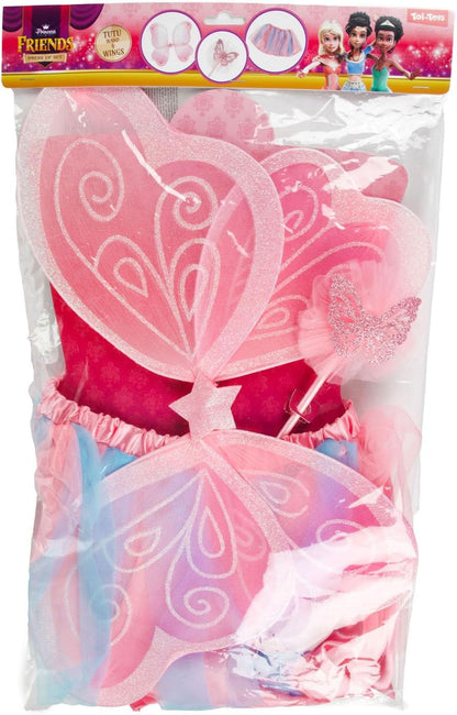 Toi-Toys Princess Friends Fancy Dress Set - Fairy Wings + Tutu