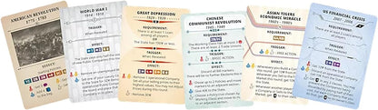 Hegemony: Historical Events Expansion - 50 New Cards Add Events to Your Gameplay, Unique Asymmetric Card Driven Game Board Game, Ages 14+, 2-4 Players