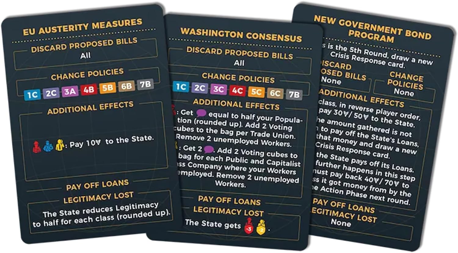 Hegemony: Crisis & Control Expansion - Add New Automas & Modules, Solo Play, Unique Asymmetric Card Driven Game Board Game, Ages 14+, 1-4 Players