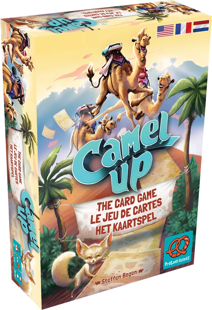 Plan B Games, Camel Up 2nd Edition, Card Game, Ages 8+, 2-6 Players, 30-45 Minutes Playing Time