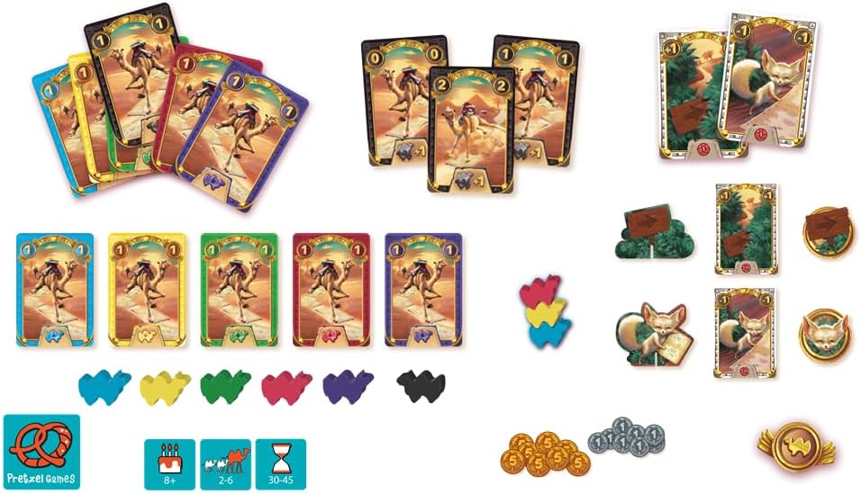 Plan B Games, Camel Up 2nd Edition, Card Game, Ages 8+, 2-6 Players, 30-45 Minutes Playing Time