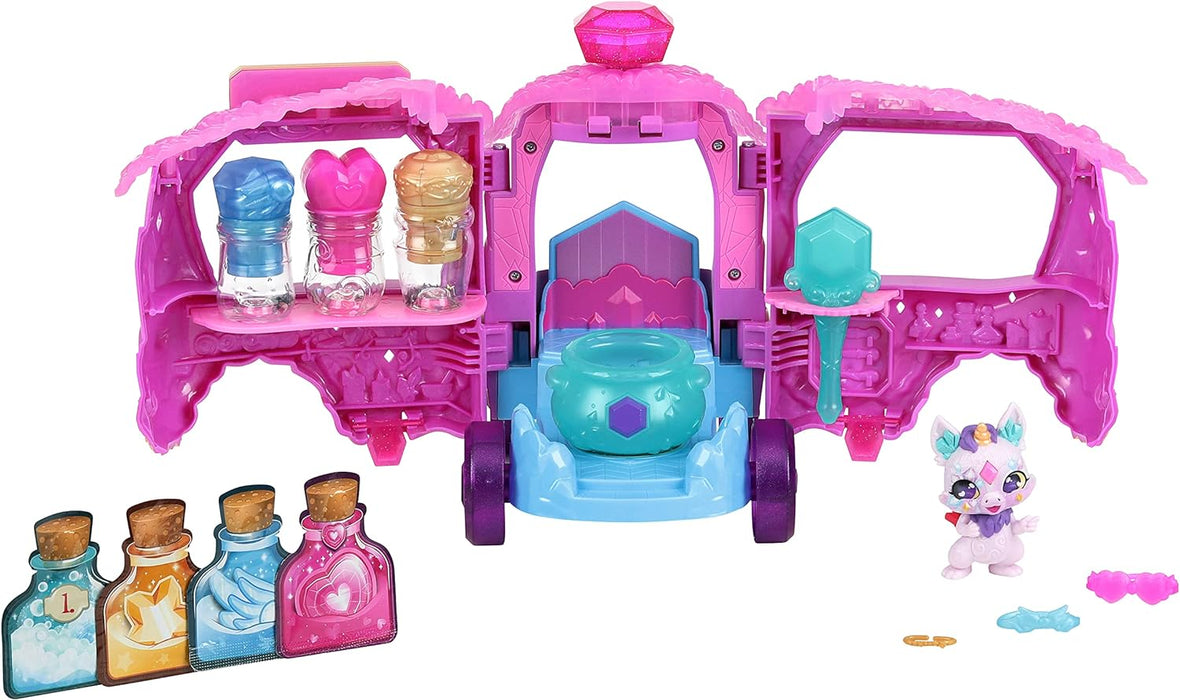 Magic Mixies Magic Potions Truck Playset, Transforms Into A Potion Shop, Create 3 Spells And Potion Surprises For Your Mixlings, Includes 1 Exclusive Mixling,