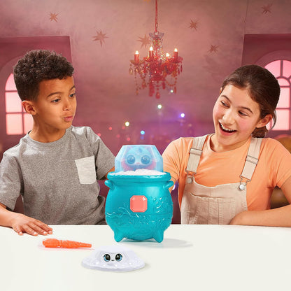 Magic Mixies Magical Gem Surprise Water Magic Cauldron - Reveal a Non-Electronic Mixie Plushie and Magic Ring with a pop up reveal from the Fizzing Cauldron,Multicolor,Medium