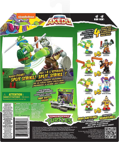 Legends Of Akedo Teenage Mutant Ninja Turtles, Mini Battling Warriors Versus Pack Michelangelo Vs Bebop