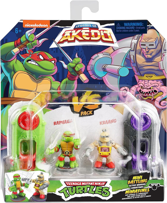 Legends Of Akedo Teenage Mutant Ninja Turtles, Mini Battling Warriors Versus Pack Raphael Vs Krang Raphael V Krang