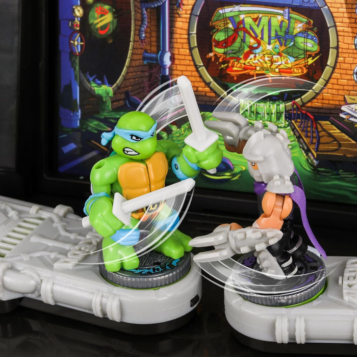 Legends Of Akedo Teenage Mutant Ninja Turtles Battle Arena with 35+ Battle Sound Effects and 2 Exclusive Battling Mini Warriors - Leonardo And Shredder