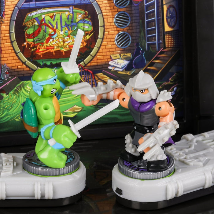 Legends Of Akedo Teenage Mutant Ninja Turtles Battle Arena with 35+ Battle Sound Effects and 2 Exclusive Battling Mini Warriors - Leonardo And Shredder