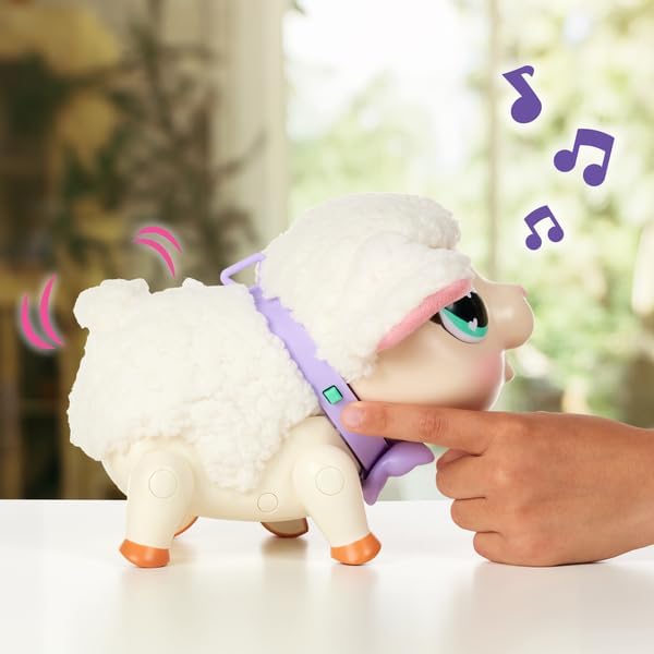 Little Live Pets - My Pet Lamb | Soft and Wooly Interactive Toy Lamb That Walks, Dances 20+ Sounds & Reactions, Batteries Included, For Kids Ages 5+