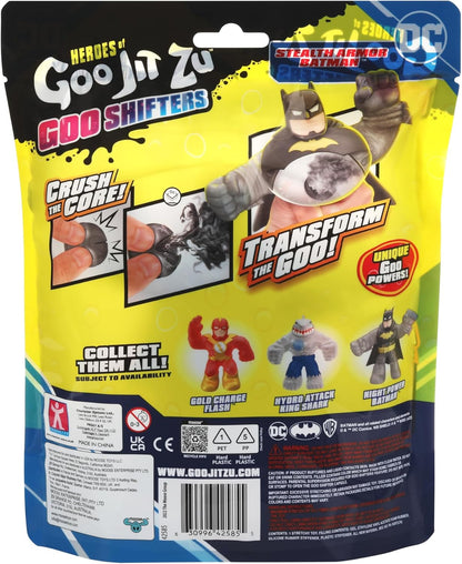 Heroes of Goo Jit Zu Goo Shifters DC Super Hero Stretchy Action Figure Night Power Batman. Incredibly Stretchy DC 4.2-Inch Toy Figure. Crush the Core