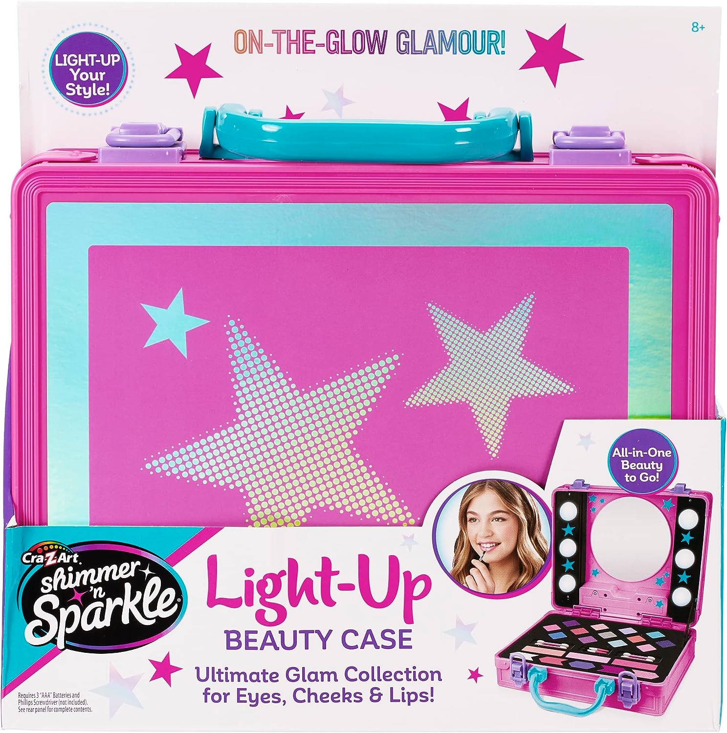 SHIMMER N SPARKLE - LIGHT UP BEAUTY CASE (17362