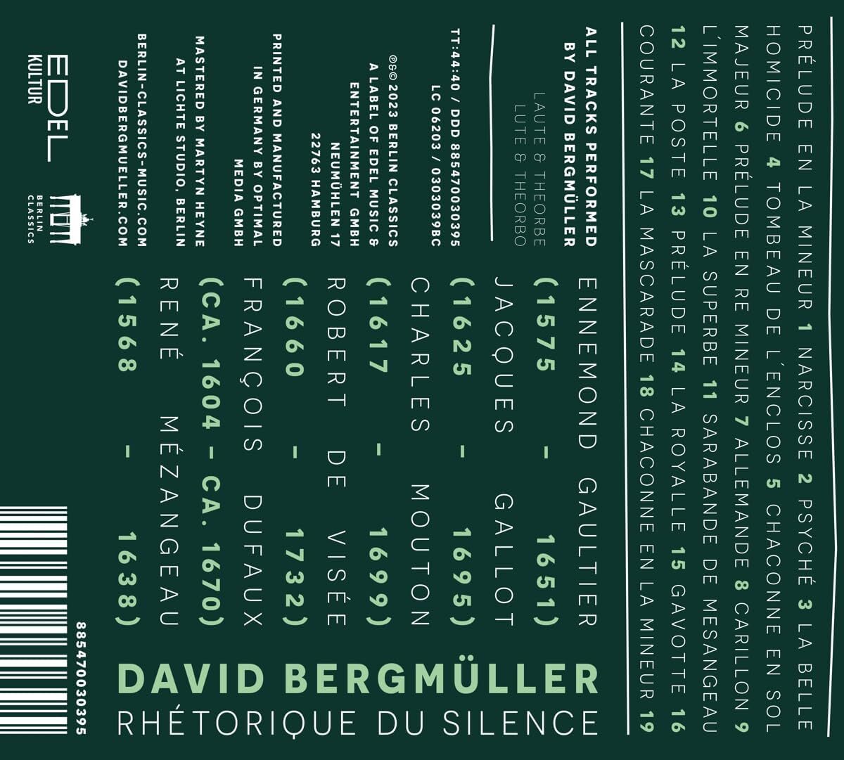 David Bergmüller: Rhétorique Du Silence