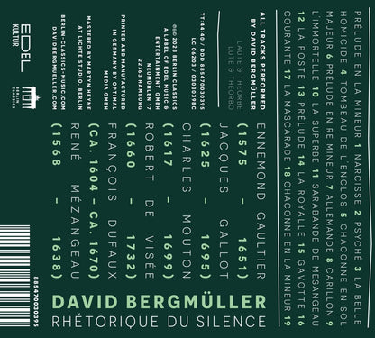 David Bergmüller: Rhétorique Du Silence