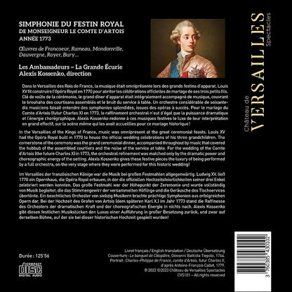 Festin Royal Du Mariage Du Comte D'Artois