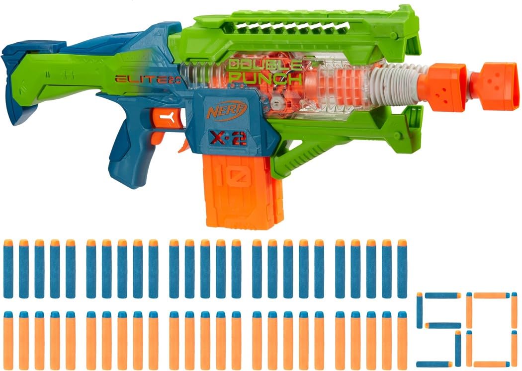 Nerf Elite 2.0 Double Punch Motorised Dart Blaster
