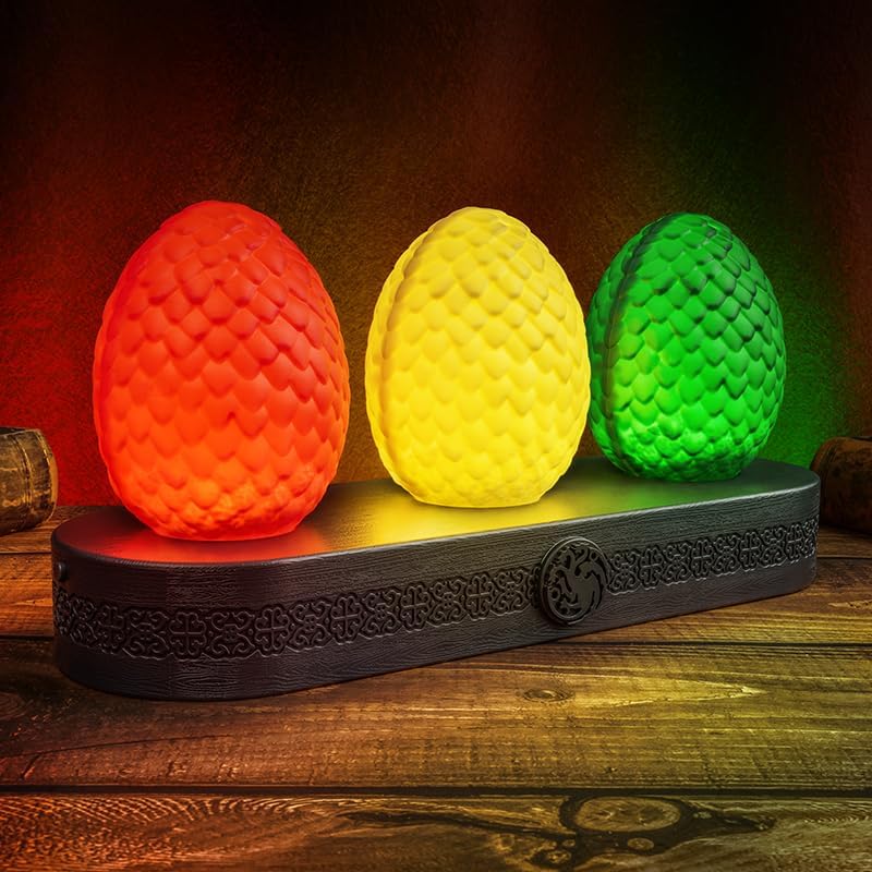 Paladone House of The Dragon Egg Light - Novelty Decor and Fandom Merchandise for HOTD and GOT Fans