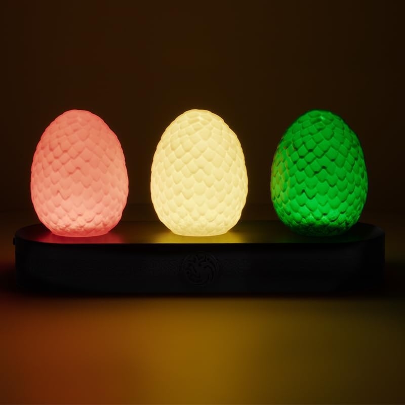 Paladone House of The Dragon Egg Light - Novelty Decor and Fandom Merchandise for HOTD and GOT Fans