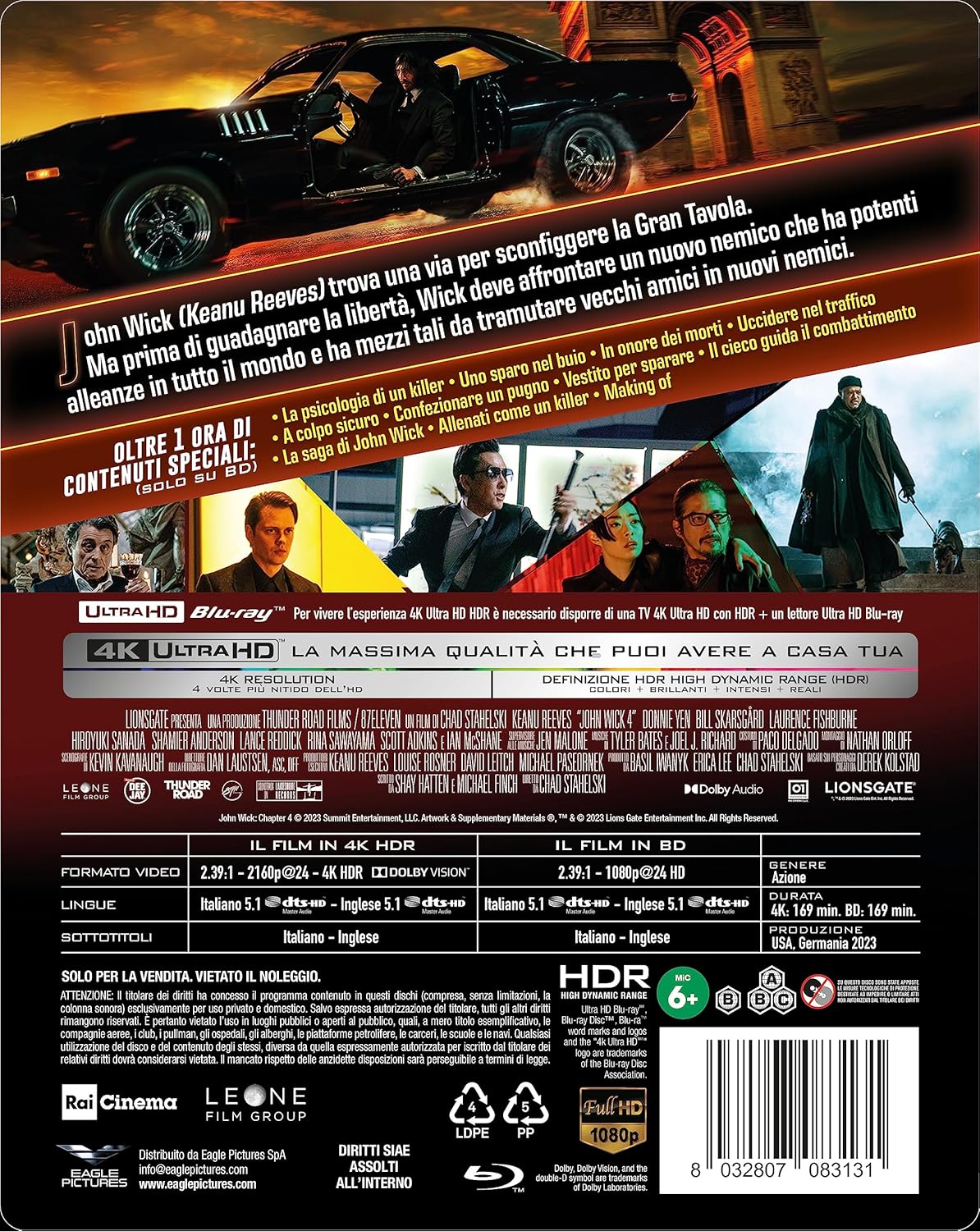 John Wick 4 "4Kult" - (Bd 4K + Bd Hd)