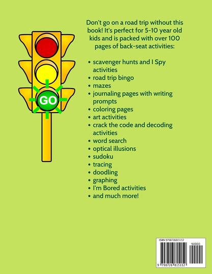 Road Trip Activities Book and Travel Journal for Kids. 100+ Pages of Road Trip Games and Activities