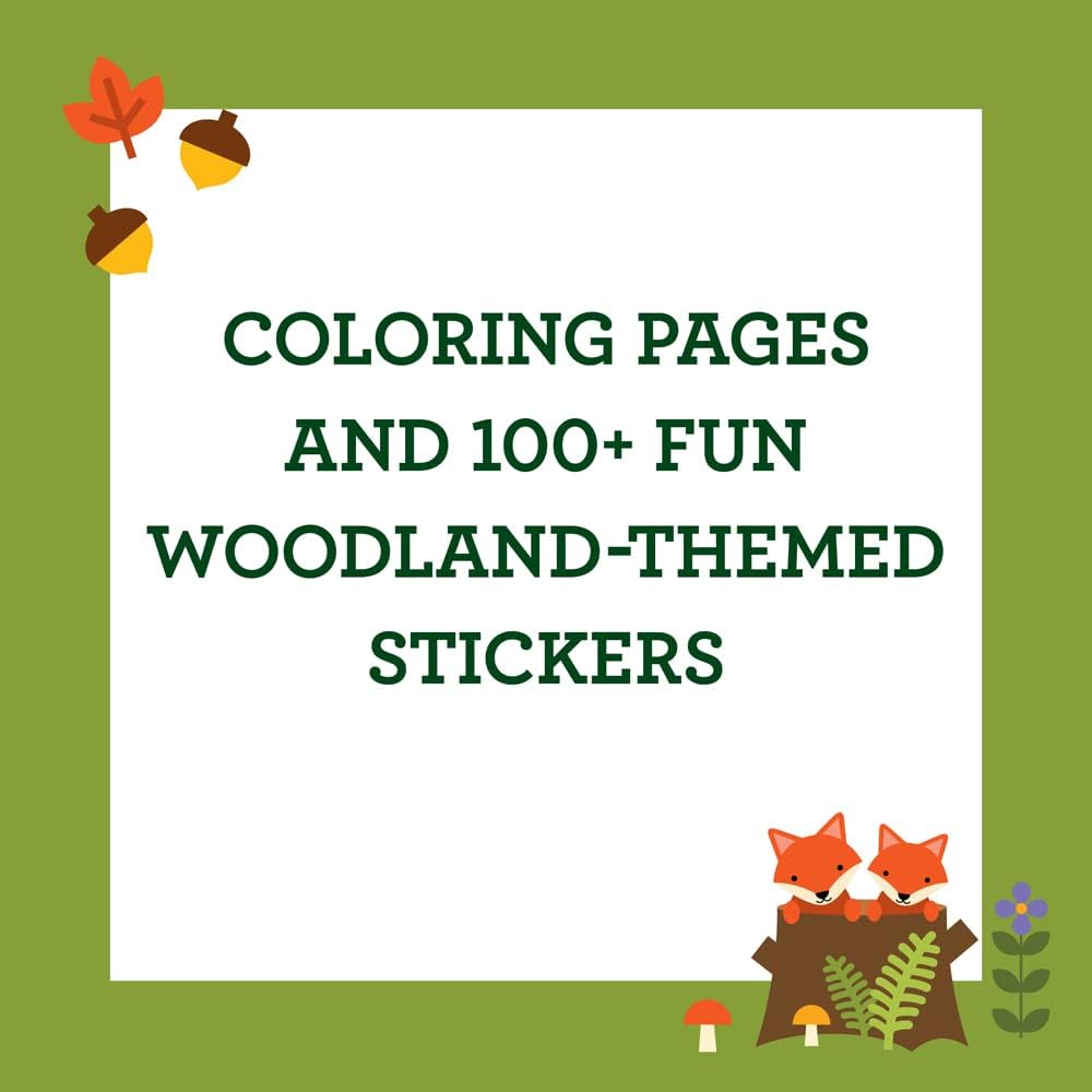 Petit Collage Woodland Colouring Book