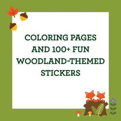 Petit Collage Woodland Colouring Book