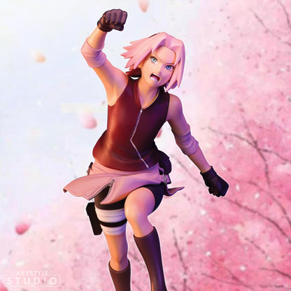 Abysse Corp Naruto Shippuden Action Figure Sakura 1:10 Scale Printed PVC Gift Boxed