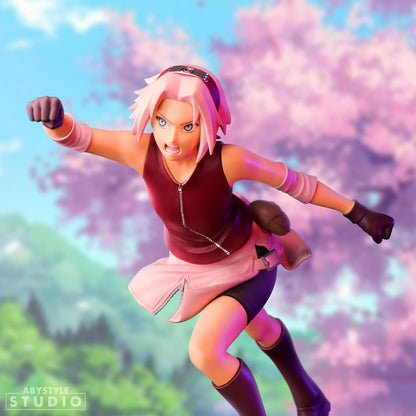 Abysse Corp Naruto Shippuden Action Figure Sakura 1:10 Scale Printed PVC Gift Boxed