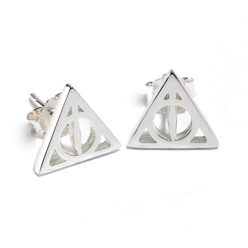 Official Sterling Silver Harry Potter Deathly Hallows Stud Earrings- SE0054