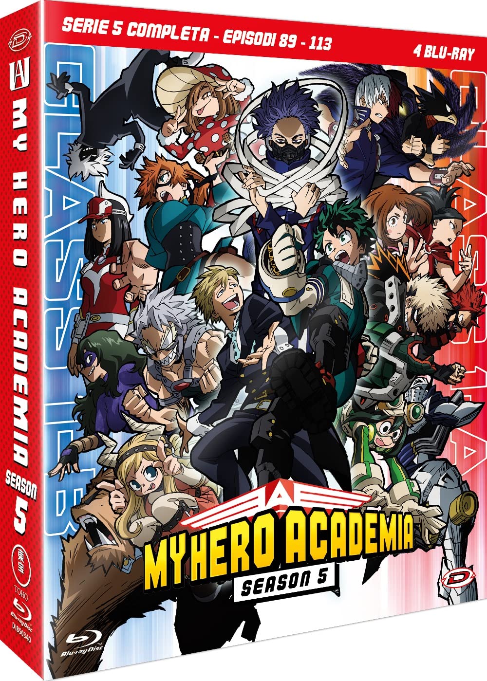 My Hero Academia, Stagione 05 The Complete Series, Eps 89-113, 4 Blu-Ray