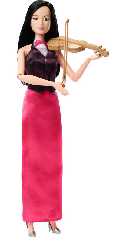 Barbie Tú Puedes Ser Violinista Muñeca Profesiones con Accesorios, Juguete +3 años (Mattel HKT68)