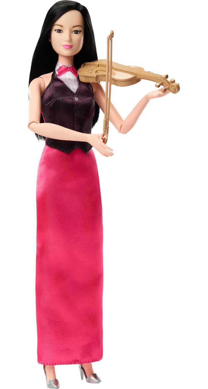 Barbie Tú Puedes Ser Violinista Muñeca Profesiones con Accesorios, Juguete +3 años (Mattel HKT68)