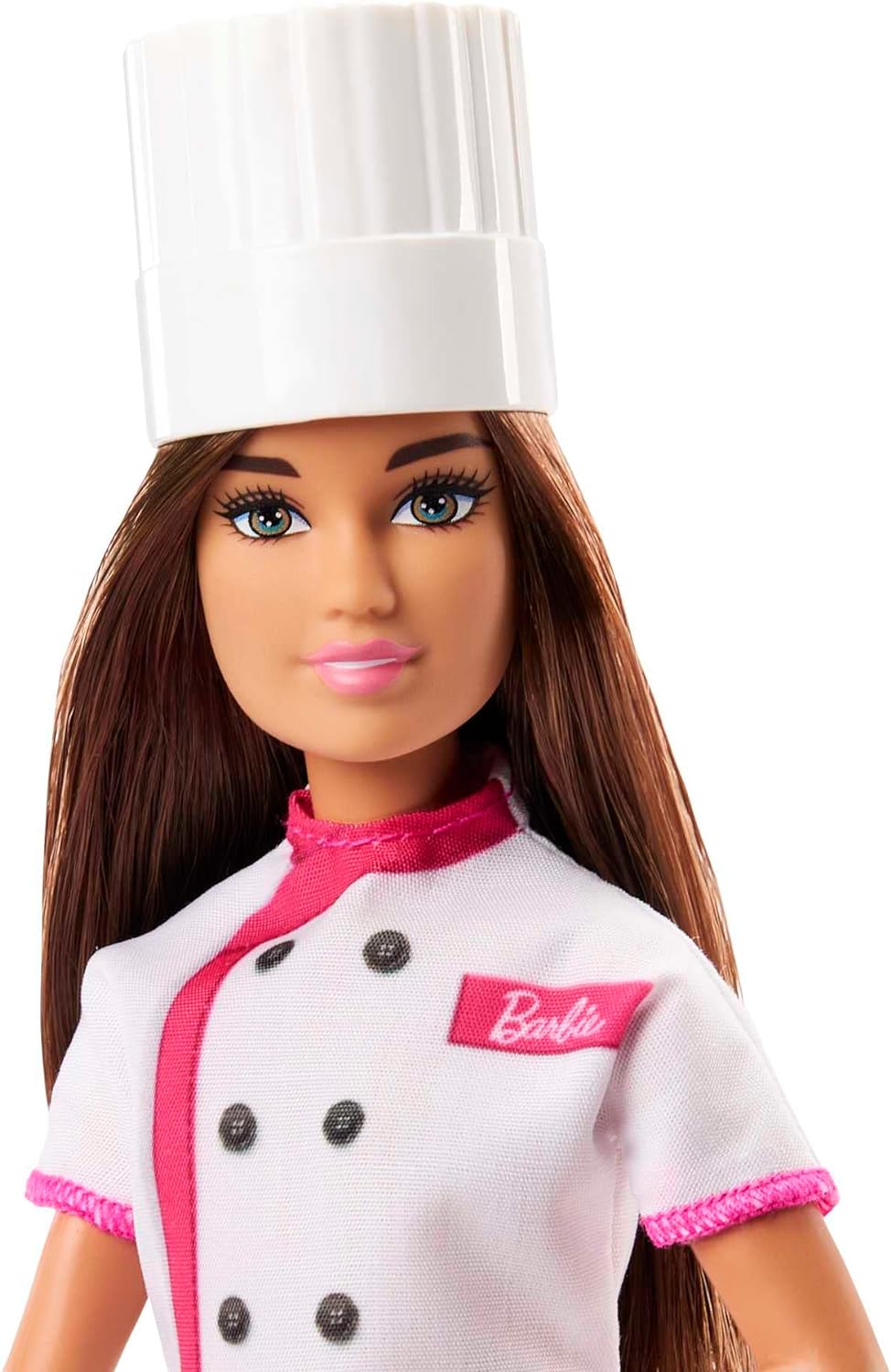 Barbie Doll & Accessories, Career Pastry Chef Doll with Hat, and Cake Slice, HKT67