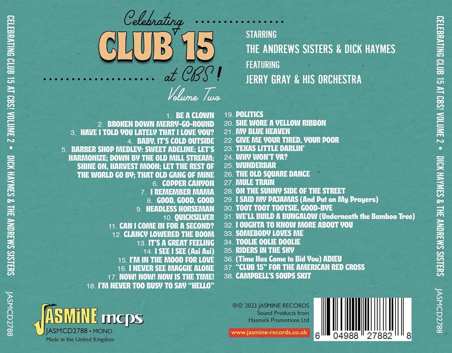 Celebrating Club 15 at CBS! Volume 2