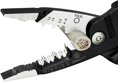KNIPEX 13 71 200 ME WireStripper Metric Version Plastic Coated Black atramentized 200