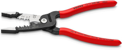 KNIPEX 13 71 200 ME WireStripper Metric Version Plastic Coated Black atramentized 200