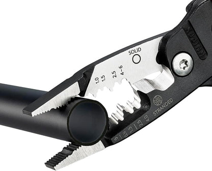 KNIPEX 13 71 200 ME WireStripper Metric Version Plastic Coated Black atramentized 200