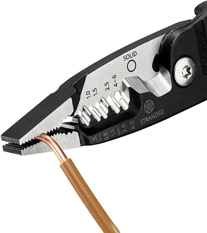 KNIPEX 13 71 200 ME WireStripper Metric Version Plastic Coated Black atramentized 200