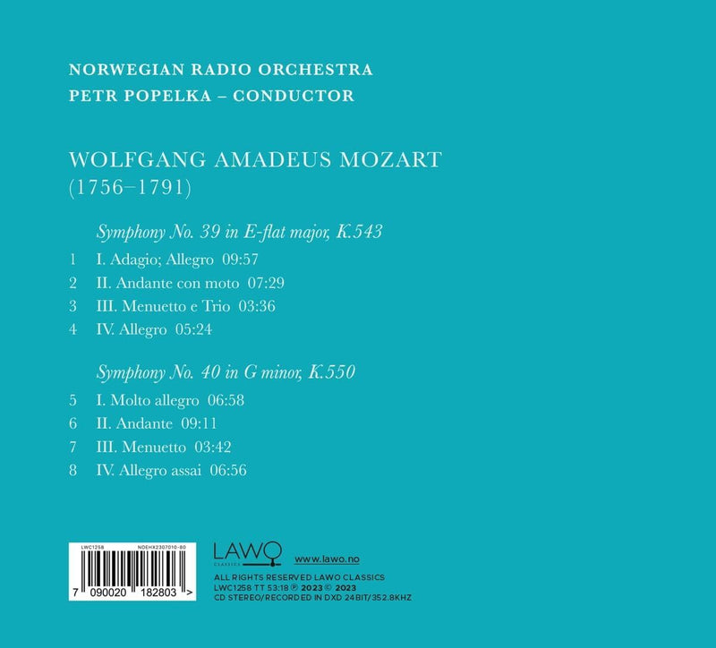 W.A. Mozart: Symphonies Nos. 39 & 40