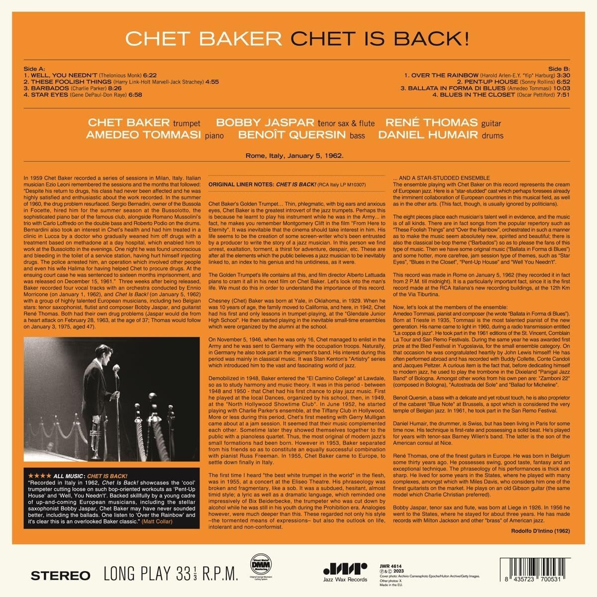 Chet Is Back!